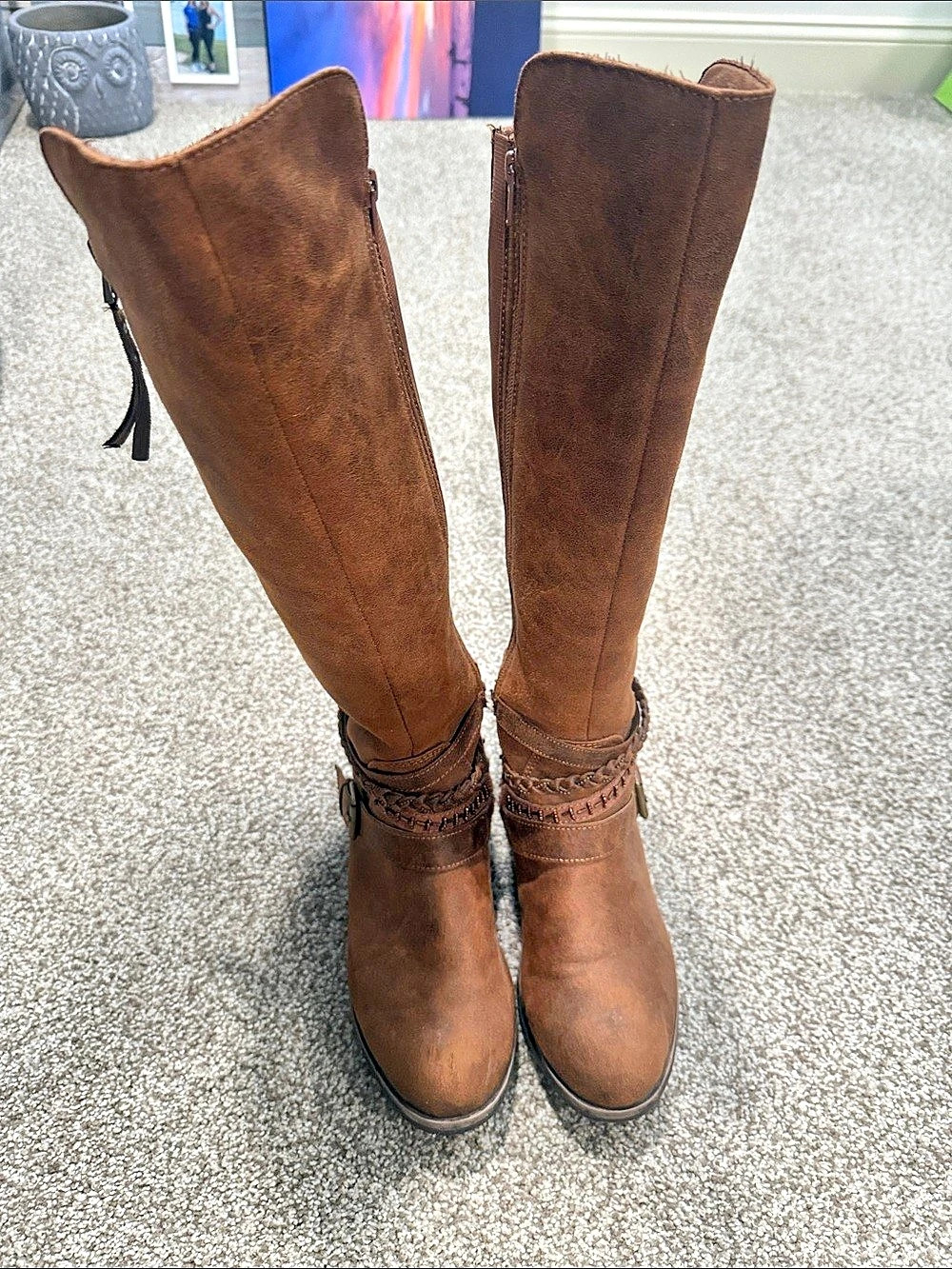 Kohl's RN 71327 Women's Brown Tall Heeled Boots
